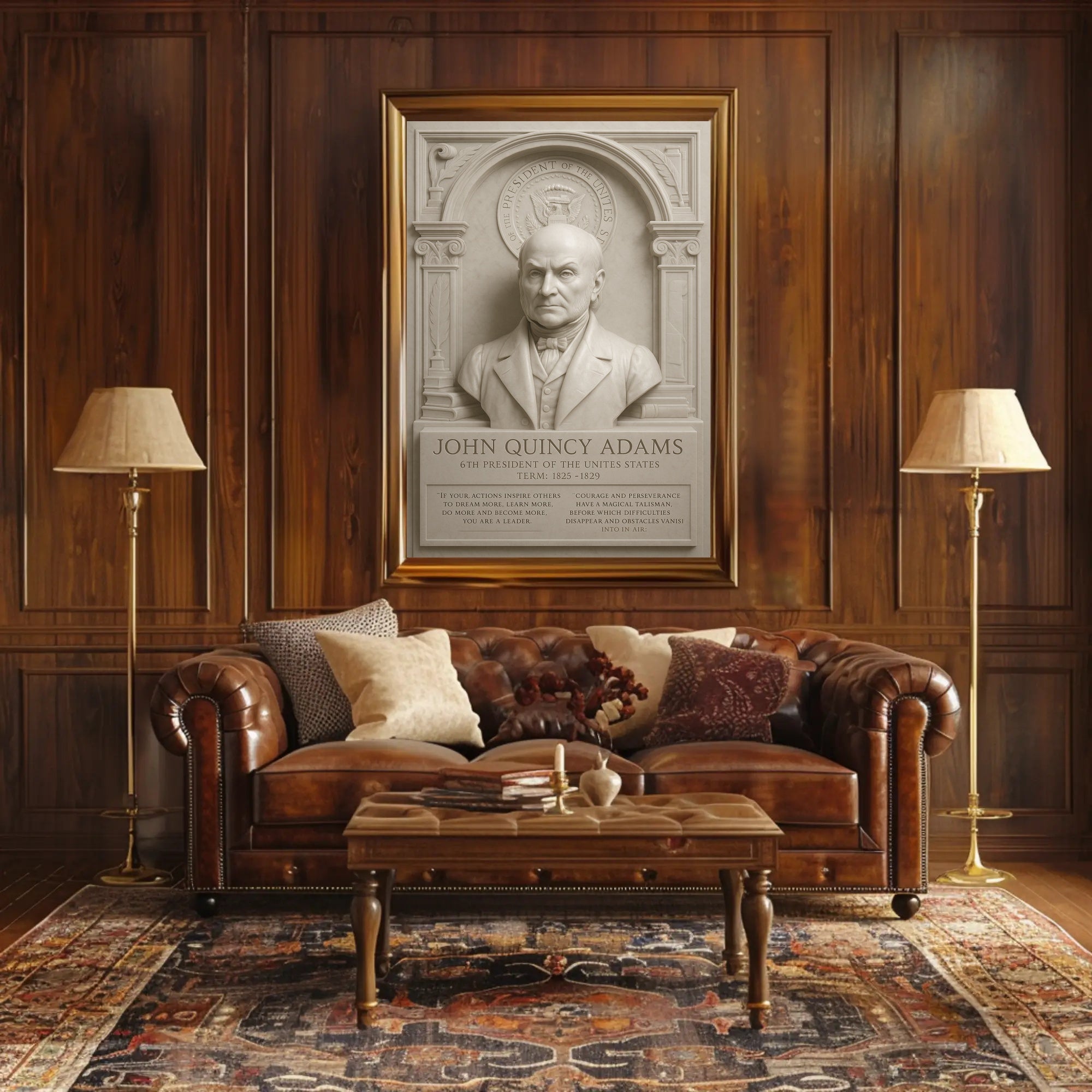 John Quincy Adams 6th President Poster PosterGoat