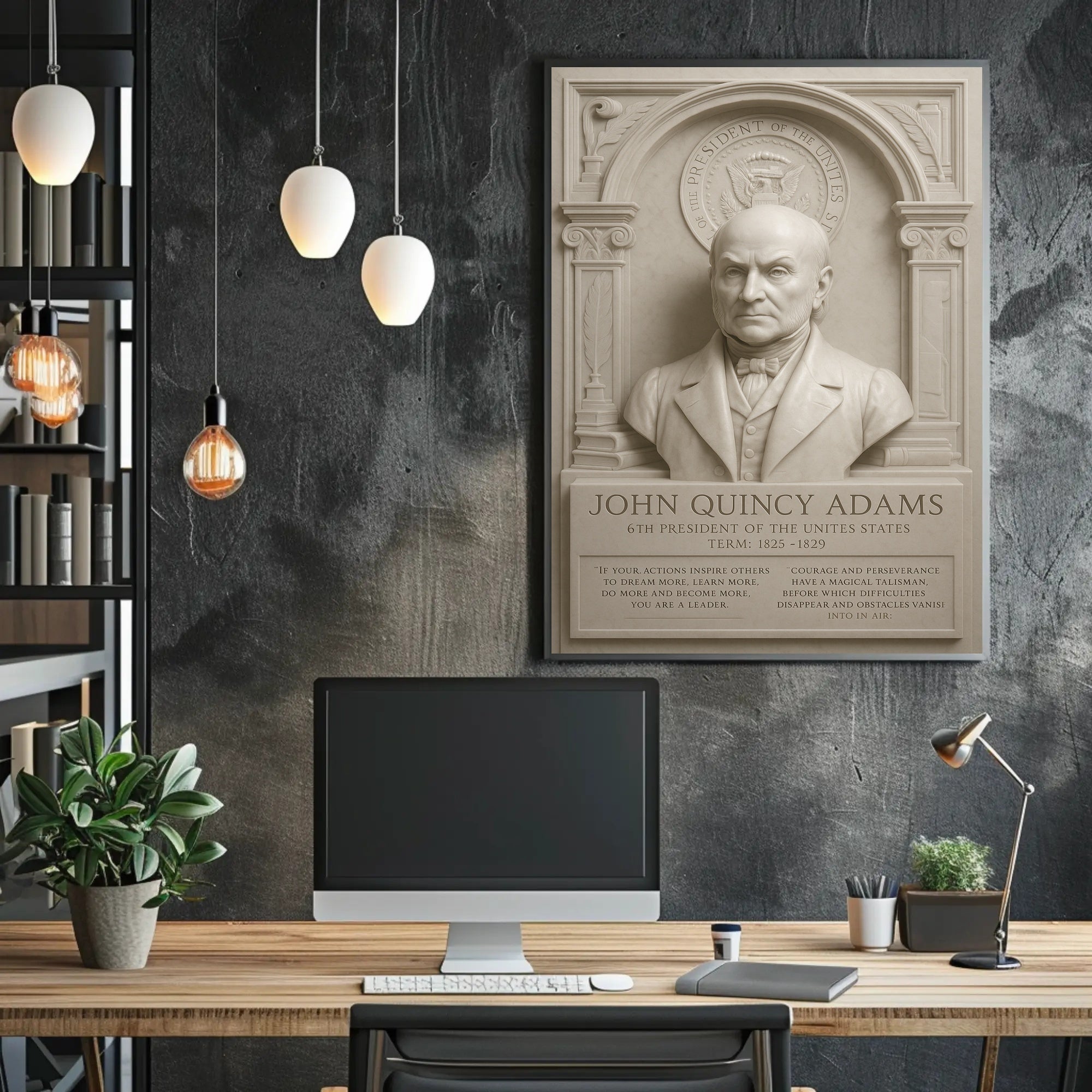 John Quincy Adams 6th President Poster PosterGoat