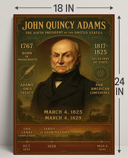 John Quincy Adams 6th President Poster PosterGoat