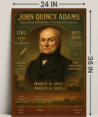 John Quincy Adams 6th President Poster PosterGoat