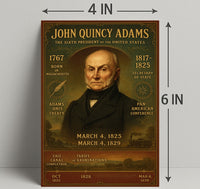 John Quincy Adams 6th President Poster PosterGoat