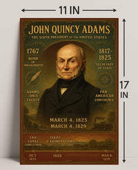 John Quincy Adams 6th President Poster PosterGoat