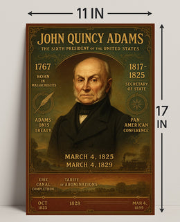 John Quincy Adams 6th President Poster PosterGoat