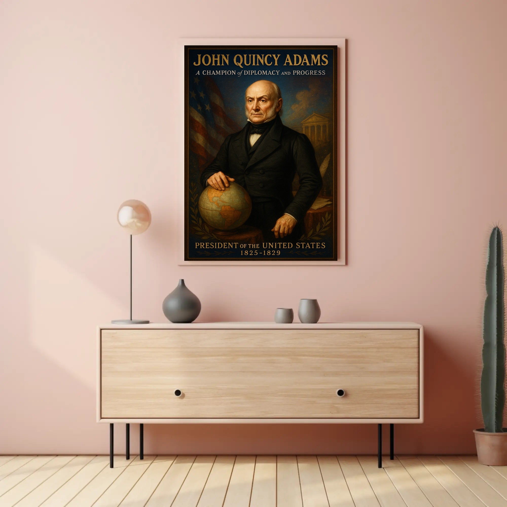 John Quincy Adams 6th President Poster PosterGoat