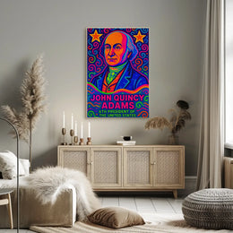 John Quincy Adams Pop Art Presidential Poster PosterGoat