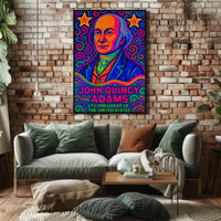 John Quincy Adams Pop Art Presidential Poster PosterGoat