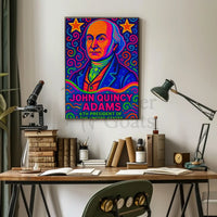 John Quincy Adams Pop Art Presidential Poster PosterGoat