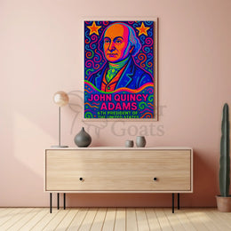 John Quincy Adams Pop Art Presidential Poster PosterGoat