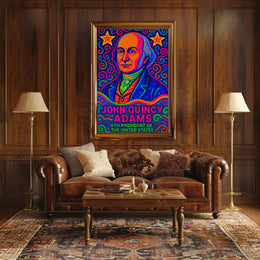 John Quincy Adams Pop Art Presidential Poster PosterGoat