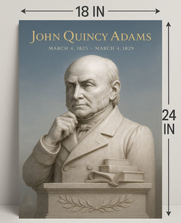 John Quincy Adams Poster PosterGoat