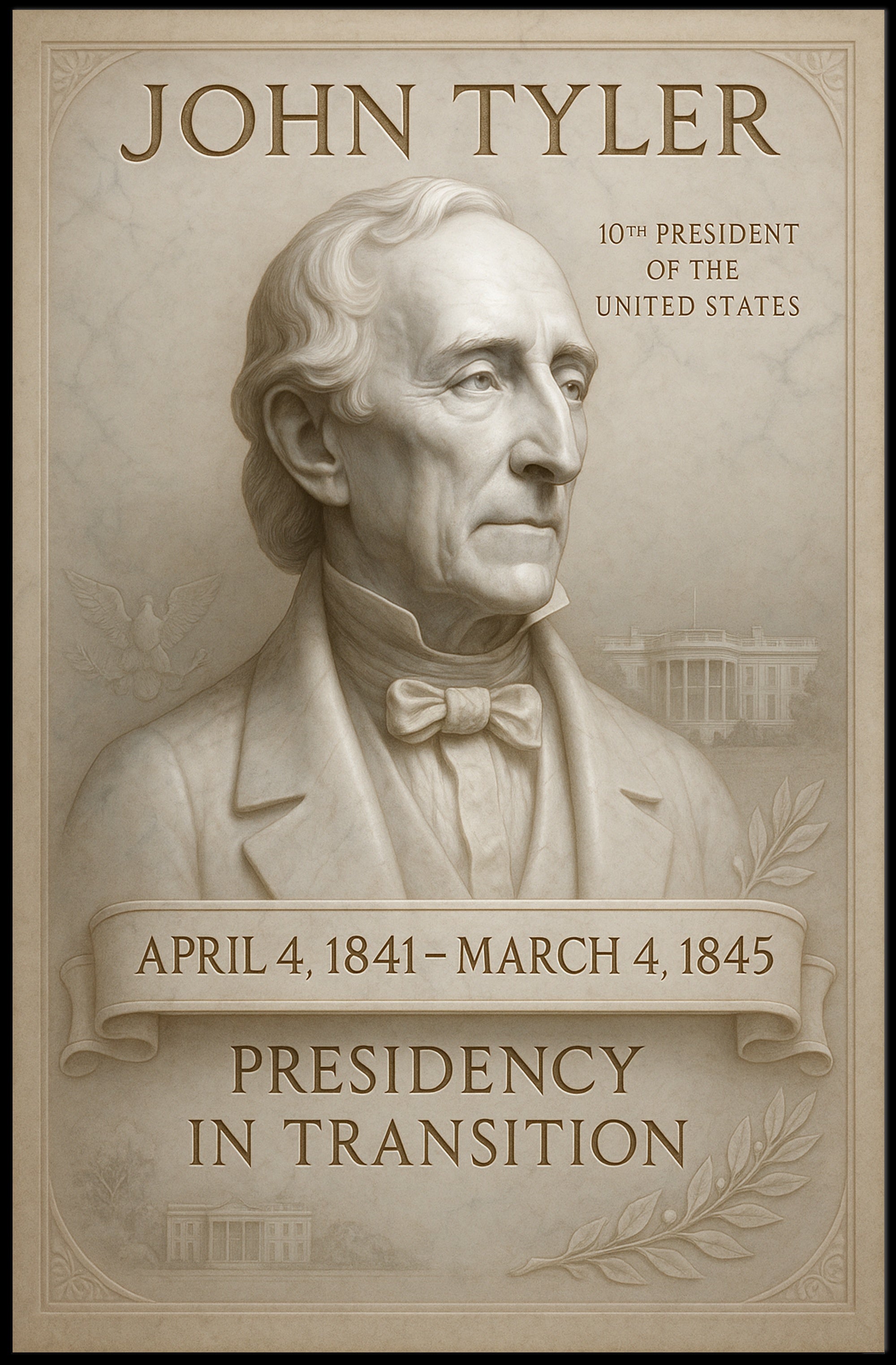 John Tyler 10th President Poster PosterGoat