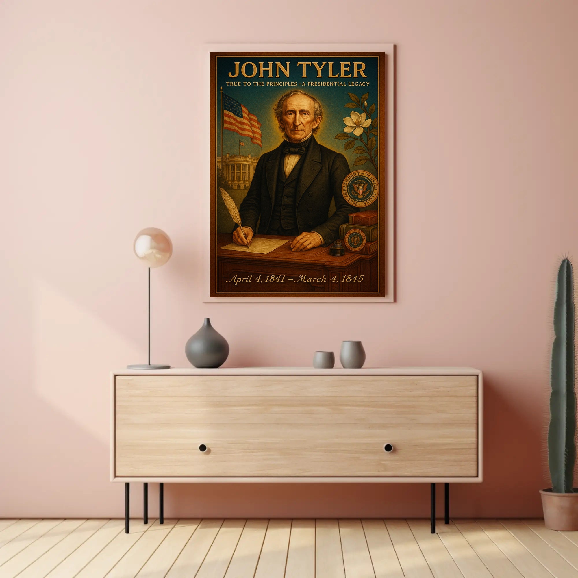 John Tyler A Presidential Legacy Poster PosterGoat