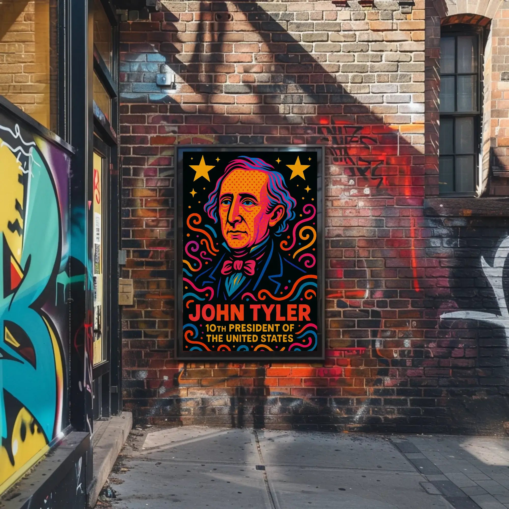 John Tyler Pop Art Historical Poster PosterGoat
