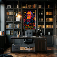 John Tyler Pop Art Historical Poster PosterGoat
