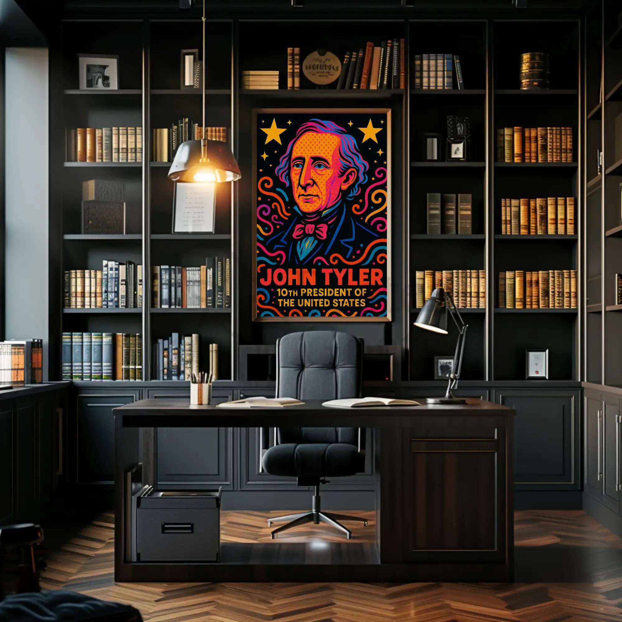 John Tyler Pop Art Historical Poster PosterGoat