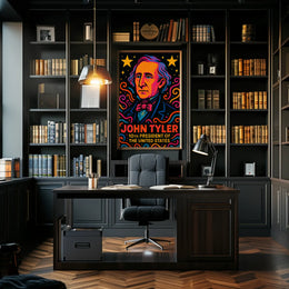 John Tyler Pop Art Historical Poster PosterGoat