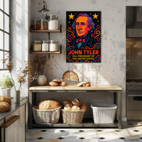 John Tyler Pop Art Historical Poster PosterGoat