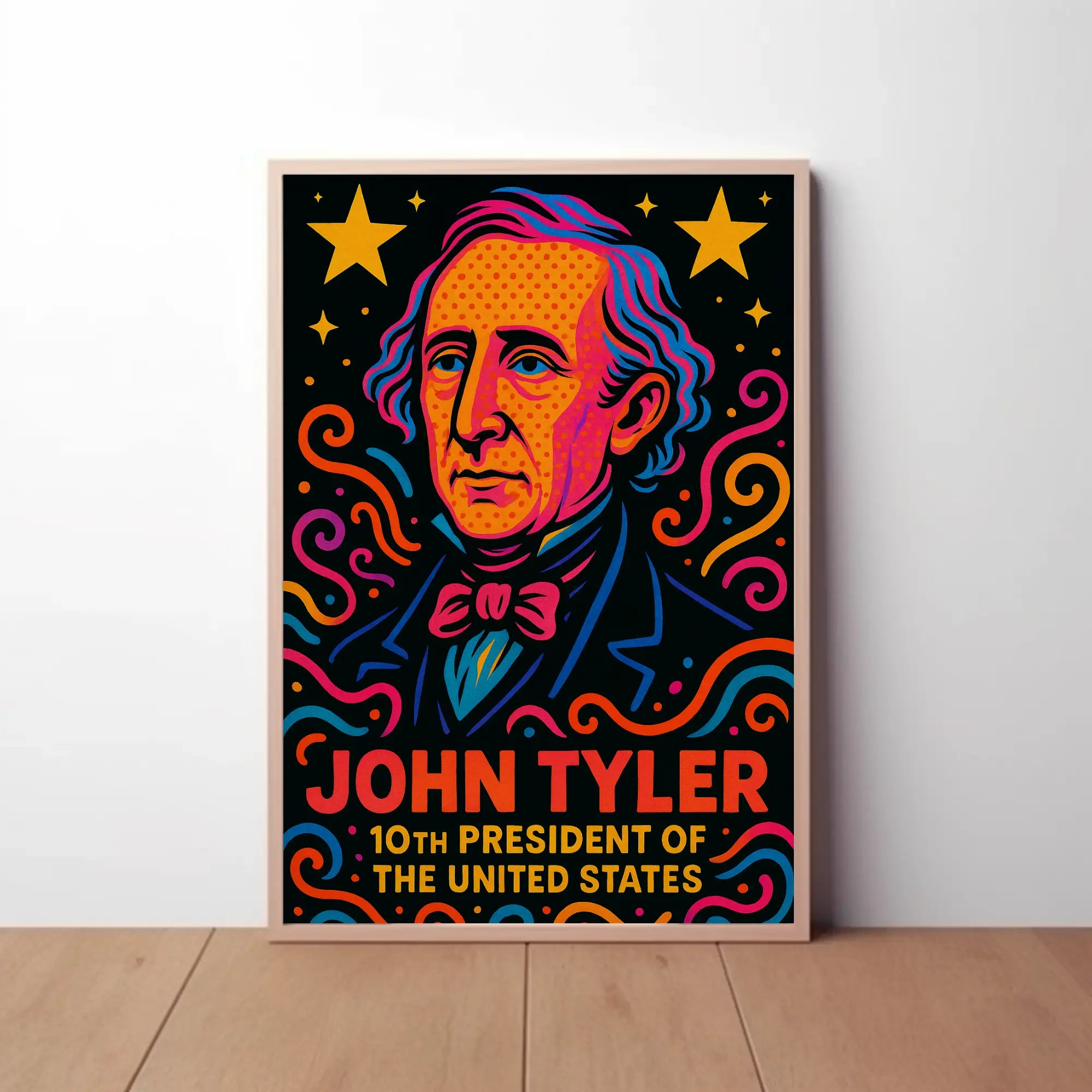 John Tyler Pop Art Historical Poster PosterGoat