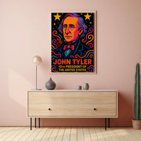 John Tyler Pop Art Historical Poster PosterGoat