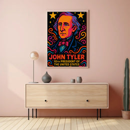 John Tyler Pop Art Historical Poster PosterGoat