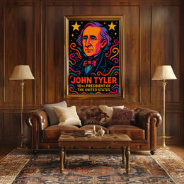 John Tyler Pop Art Historical Poster PosterGoat