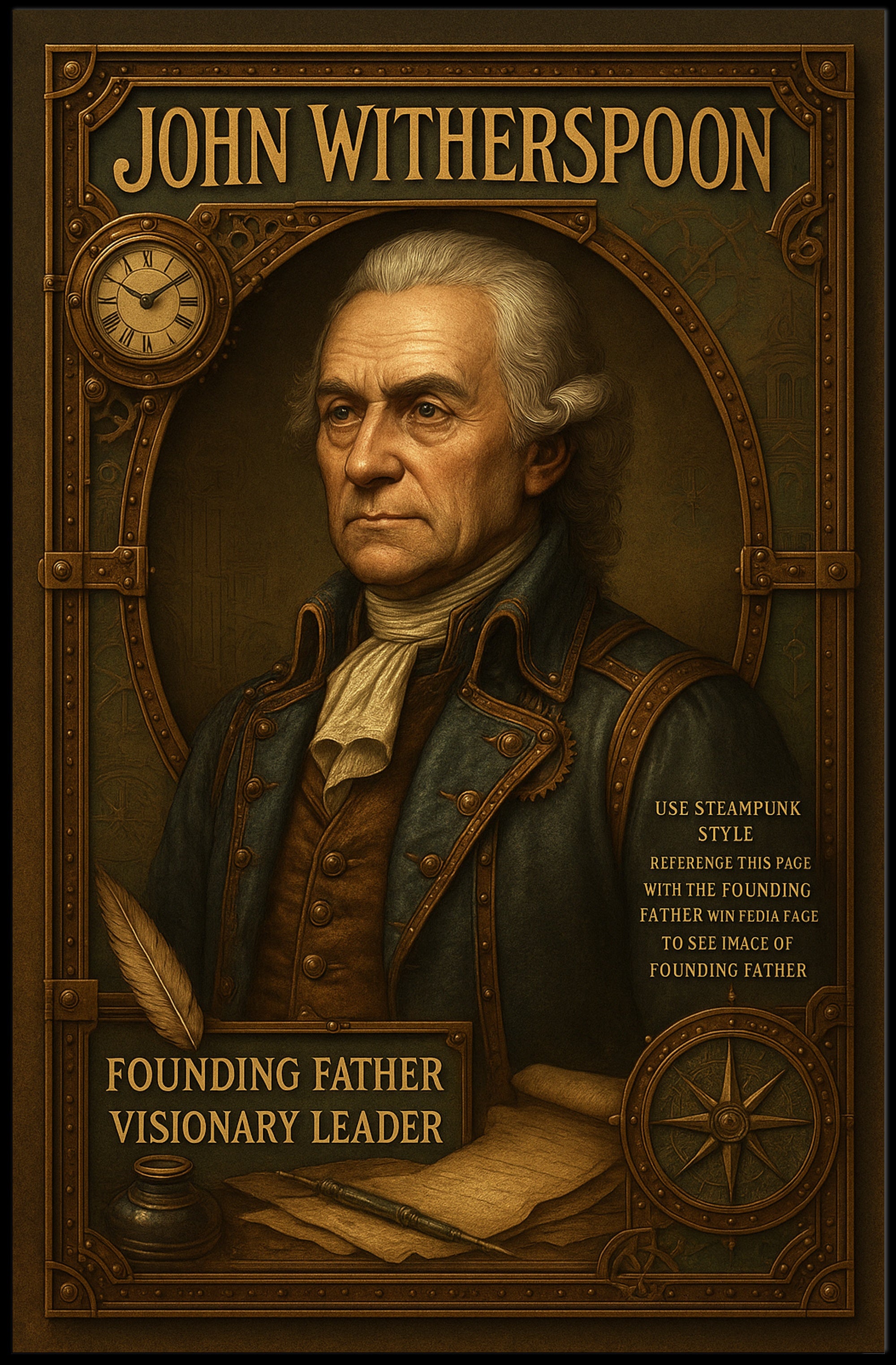 John Witherspoon Founding Father Poster PosterGoat