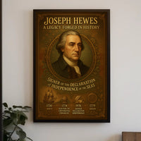 Joseph Hewes A Legacy Forged in History Poster PosterGoat