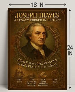 Joseph Hewes A Legacy Forged in History Poster PosterGoat