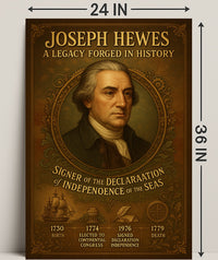 Joseph Hewes A Legacy Forged in History Poster PosterGoat