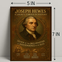 Joseph Hewes A Legacy Forged in History Poster PosterGoat