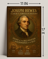 Joseph Hewes A Legacy Forged in History Poster PosterGoat