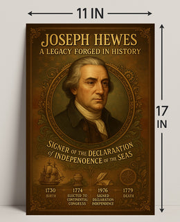 Joseph Hewes A Legacy Forged in History Poster PosterGoat