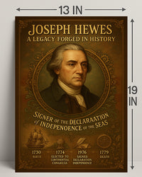 Joseph Hewes A Legacy Forged in History Poster PosterGoat