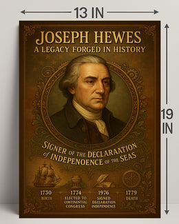 Joseph Hewes A Legacy Forged in History Poster PosterGoat