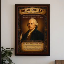 Josiah Bartlett Founding Visionary Poster PosterGoat