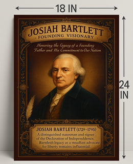 Josiah Bartlett Founding Visionary Poster PosterGoat