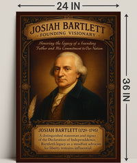 Josiah Bartlett Founding Visionary Poster PosterGoat