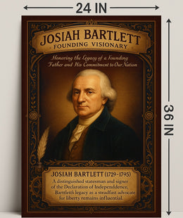 Josiah Bartlett Founding Visionary Poster PosterGoat