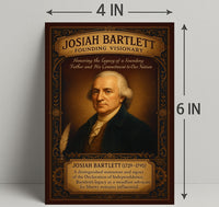 Josiah Bartlett Founding Visionary Poster PosterGoat