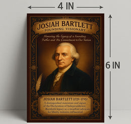 Josiah Bartlett Founding Visionary Poster PosterGoat