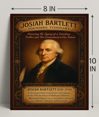 Josiah Bartlett Founding Visionary Poster PosterGoat