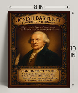 Josiah Bartlett Founding Visionary Poster PosterGoat
