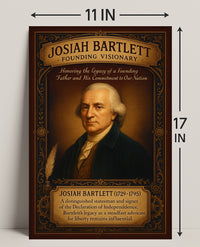 Josiah Bartlett Founding Visionary Poster PosterGoat