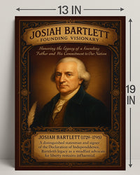 Josiah Bartlett Founding Visionary Poster PosterGoat
