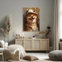 Joyful Shiba Inu Bucket Hat Animal Poster PosterGoat
