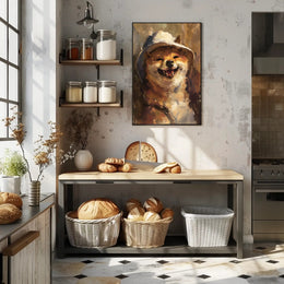Joyful Shiba Inu Bucket Hat Animal Poster PosterGoat