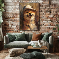 Joyful Shiba Inu Bucket Hat Animal Poster PosterGoat