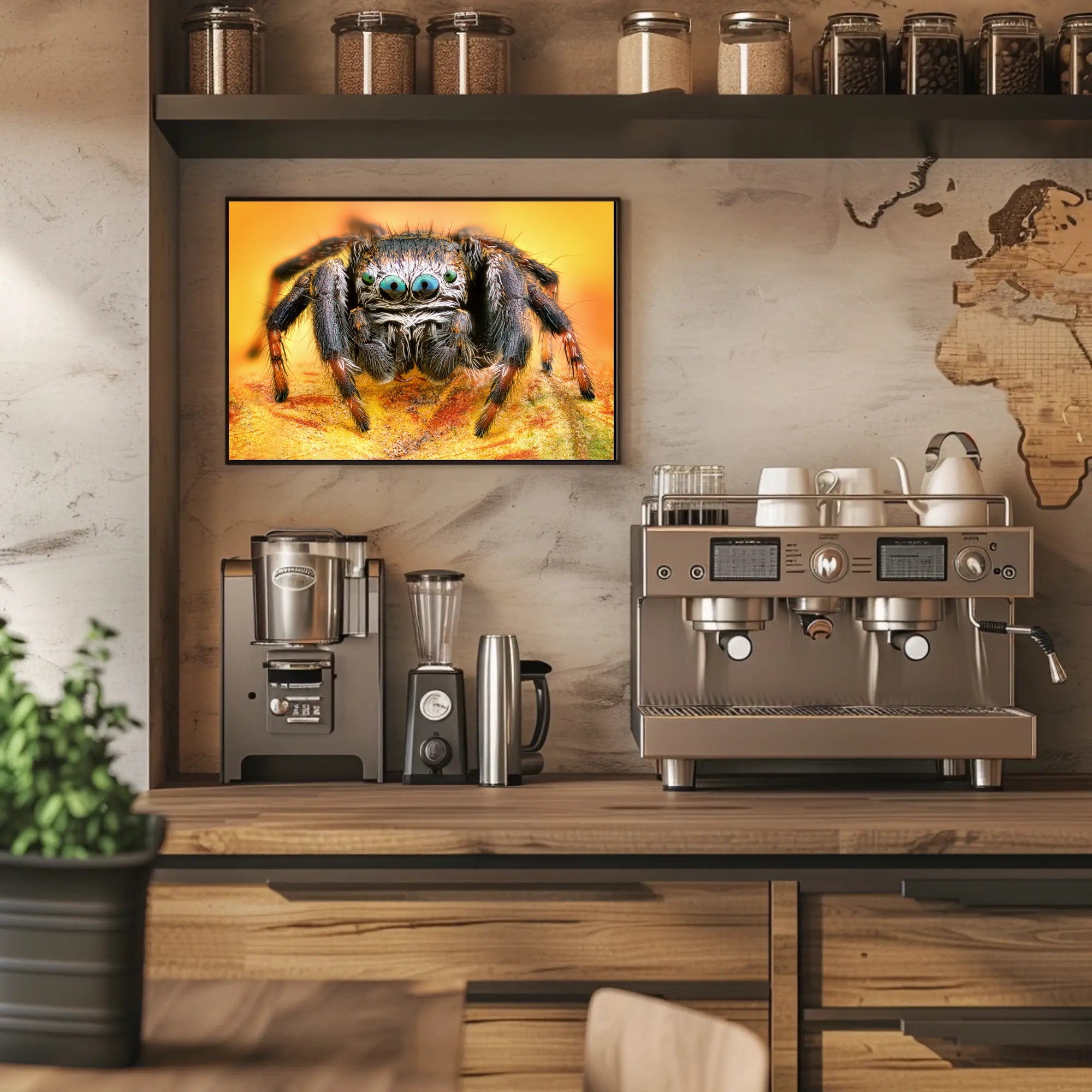 Jumping Spider Eye Detail Animal Poster PosterGoat