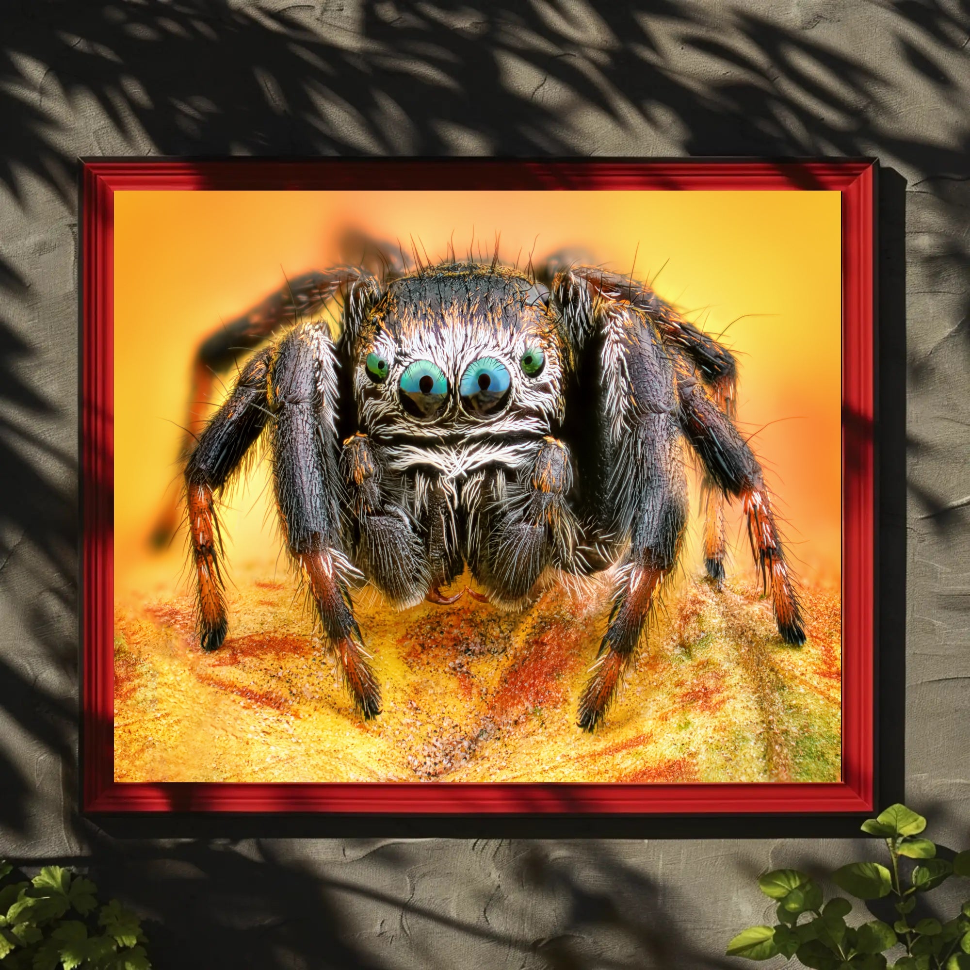 Jumping Spider Eye Detail Animal Poster PosterGoat