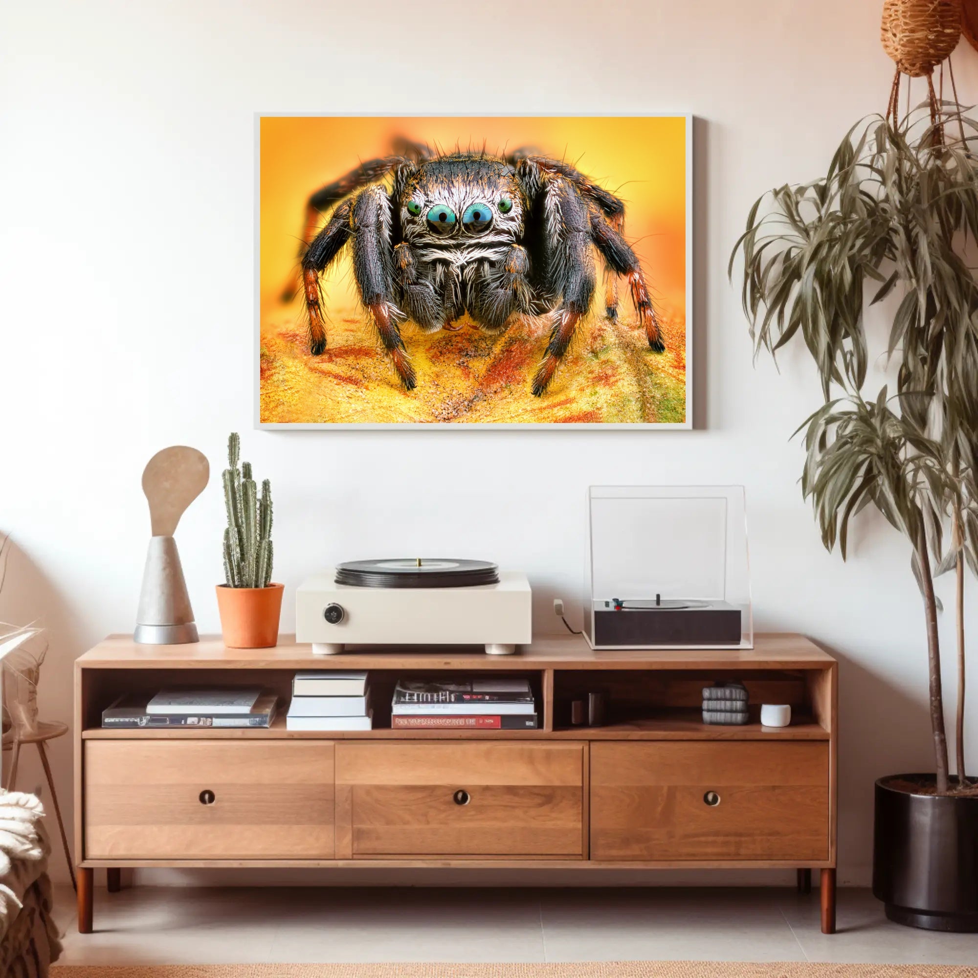 Jumping Spider Eye Detail Animal Poster PosterGoat